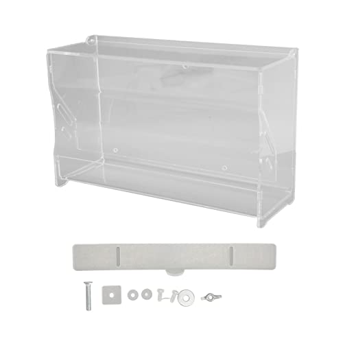 Syrisora ​​Käfig-Futterstation, Rutin Hühnerfutterstation, Automatische Vogelkäfig-Futterstation aus Klarem Acryl Kleintier-Futtermittel (M) von Syrisora