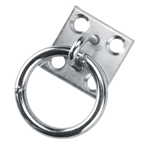 Syrisora Pferdungsring mit Platten Tie Ringplatte Hitch Ring, Krawattenring -Platte Proof Plattierung Metall Pferdeladung für Pferdestall Stall Baden von Syrisora