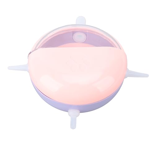 Syrisora Welpenmilch-Fütterungsschale, Multi-Nippel-Feeder, Anti-Flatulenz-Design, Hergestellt aus Sicherem Kunststoff, Leicht zu Reinigen, Ideal für Kätzchen-Haustier, für den (Rosa) von Syrisora