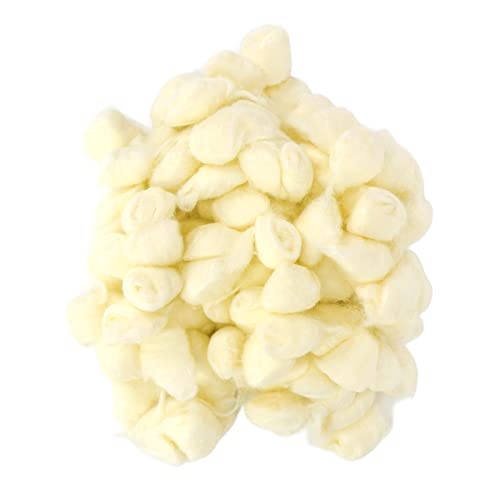 Warme Bettwachbällchen, Hamster -Baumwollkugel, Hamster -Baumwollkugel, Winter Warmes Weiches Kleines Tierbettwaschbett für Hamster Syrische Hamster Chinchilla (Gelb) von Syrisora
