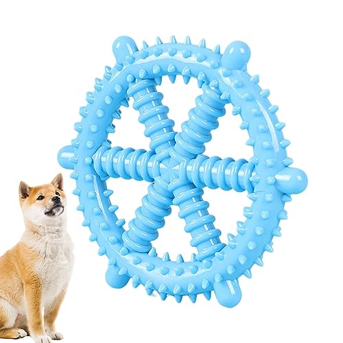 Sysdisen Robustes Hundespielzeug | Rutschfestes Kauspielzeug für Welpen aus Gummi - Bunte Beißringe für Aggressive Kauer, niedliche interaktive Spielzeuge zum Spielen, Zahnreinigungstraining von Sysdisen