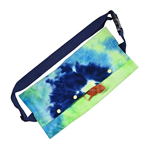Sytaun Eidechse Reisetasche Tie-Dye-Muster Falling Coral Fleece Meers chweinchen Igel Outdoor Haustier Reisetasche für den Ausflug Blau von Sytaun