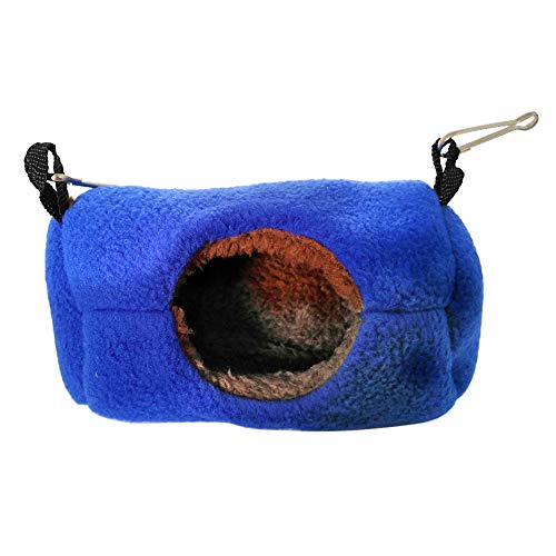 Sytaun Hamster Eichhörnchen Meerschweinchen Warm Nest Hängende Hängematte Bett Haus Haustier Blau L von Sytaun