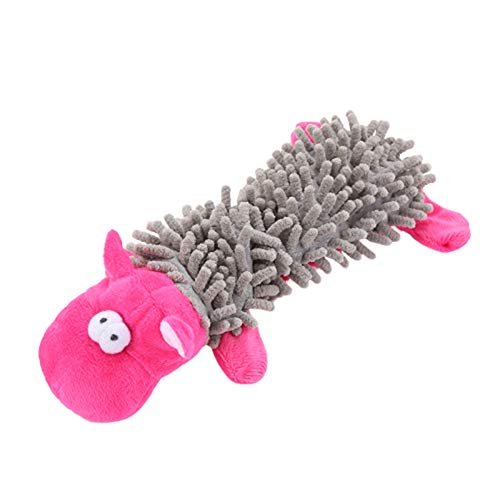 Sytaun Haustier Hund Welpe Niedliches Schwein Ente Hippo Form Plüsch Puppe Interaktiv Kauen Spielen * Nilpferd von Sytaun
