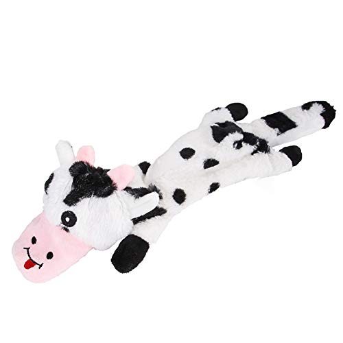 Sytaun Haustier Hunde Welpen Plüsch Puppe Zebra Milch Kuh Form Ton Spielen Zisch Kauen Kauen Milch Kuh# von Sytaun
