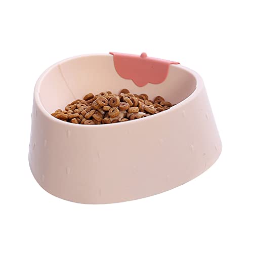 Sytaun Hundeschale auslaufsicher wiederverwendbar Fütterungsschale Pet Katze Lebensmittel Dispenser Bowl Cat Supplies Rosa von Sytaun