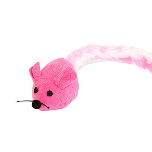 Sytaun Kätzchenspielzeug lindert Langeweile und Stressabbau - Ausfransen Simulation Maus Form Haustier Spielzeug für Spaß von Sytaun