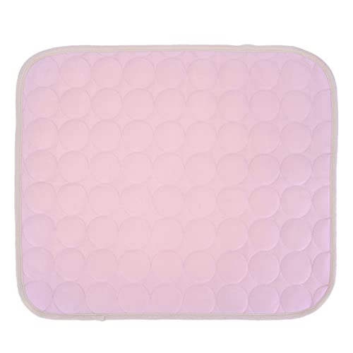 Sytaun Pet Pad Rund Muster Dauerhaft wasch bar Atmungsaktiv Cooles Haustier Kissen für Haustiere Rosa L. von Sytaun