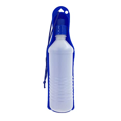 Sytaun Portable Pet Dog Cat Water Dispenser Outdoor Travel Drinking Feeder Blue 250ml von Sytaun