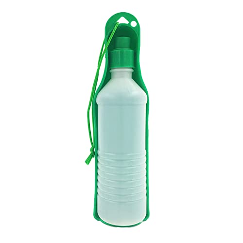 Sytaun Portable Pet Dog Cat Water Dispenser Outdoor Travel Drinking Feeder Green 500ML von Sytaun