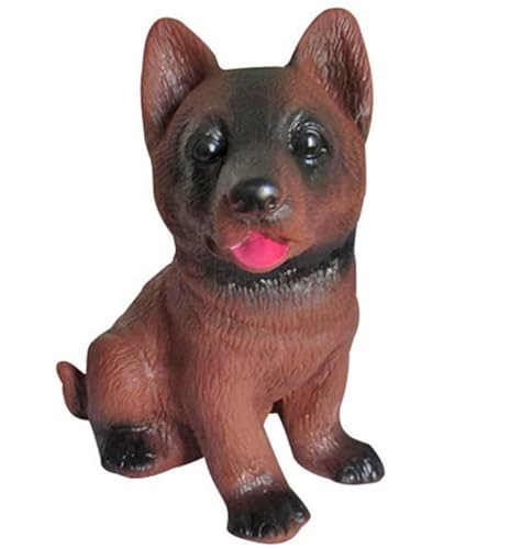 Sytaun Schöne klingende Wolf Hund Mops Figuren Modell Haustier Puppe Simulation Handwerk A von Sytaun
