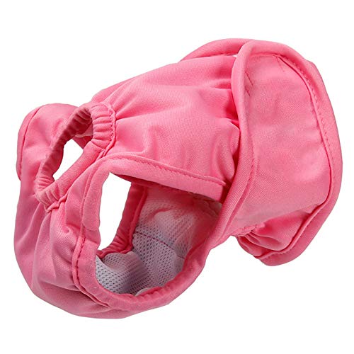 Sytaun Windeln für weibliche Hunde, atmungsaktiv, hygienisch, waschbar, Pink, XL von Sytaun
