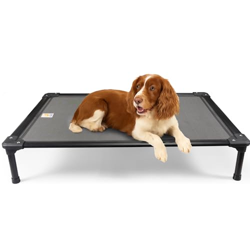 Sytopia Erhöhtes Hundebett für große Hunde, 107,7 cm, kaufest, erhöhtes Haustierbett, kühlendes Netzgewebe, Aluminiumrahmen, rutschfeste Füße, wasserdicht, für den Innen- und Außenbereich Sytopia Erhöhtes Hundebett für große Hunde, 107,7 cm, kaufest, erhöhtes Haustierbett, kühlendes Netzgewebe, Aluminiumrahmen, rutschfeste Füße, wasserdicht, für den Innen- und Außenbereich von Sytopia