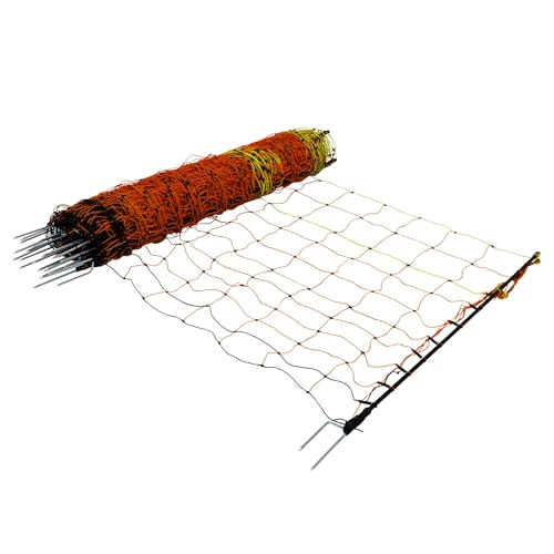 Elektrisches Geflügelnetz, 50 m, Rollzaun, Zaun und Pfosten, Hühner, Gänse, Truthahn, Maschendraht, 11 Drähte, 120 cm, 1,2 m hoch, 14 Doppelspitzen, KOSTENLOSES Reparaturset und 10 Erdspieße Elektrisches Geflügelnetz, 50 m, Rollzaun, Zaun und Pfosten, Hühner, Gänse, Truthahn, Maschendraht, 11 Drähte, 120 cm, 1,2 m hoch, 14 Doppelspitzen, KOSTENLOSES Reparaturset und 10 Erdspieße von T-Mech