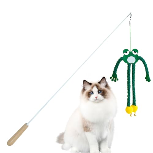 TABSIRAH Interaktives Katzenspielzeug | Kreatives und lustiges Katzen-Tierspielzeug – hautfreundliches, interaktives Katzenspielzeug Zauberstab für Kätzchen und Katzen Spielspaß TABSIRAH Interaktives Katzenspielzeug | Kreatives und lustiges Katzen-Tierspielzeug – hautfreundliches, interaktives Katzenspielzeug Zauberstab für Kätzchen und Katzen Spielspaß von TABSIRAH
