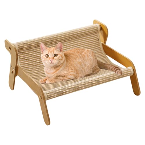 TABSIRAH Kratzbett für Katzen, Kätzchen, gemütlicher Sisal-Holz-Kratzer, Mehrzweck-Möbelschutz, Übungswerkzeug für gelangweilte Katzen TABSIRAH Kratzbett für Katzen, Kätzchen, gemütlicher Sisal-Holz-Kratzer, Mehrzweck-Möbelschutz, Übungswerkzeug für gelangweilte Katzen von TABSIRAH