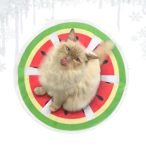 TABSIRAH Kühlmatte für Katzen, Wassersensorik-Pad für Kätzchen, kreatives Fruchtmuster, rundes Kühlkissen zum Ausruhen und Schlafen TABSIRAH Kühlmatte für Katzen, Wassersensorik-Pad für Kätzchen, kreatives Fruchtmuster, rundes Kühlkissen zum Ausruhen und Schlafen von TABSIRAH