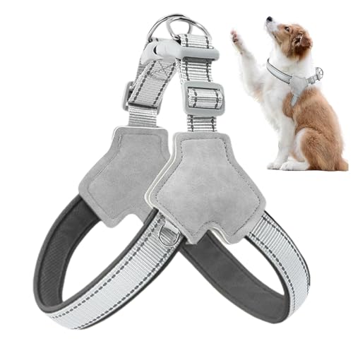 TABSIRAH Reflektierendes Hundegeschirr, Y-Form, kein Ziehen, Frontclip, reflektierend, bequem, verstellbar, Welpen-Walking-Trainingszubehör für Freunde, Liebhaber TABSIRAH Reflektierendes Hundegeschirr, Y-Form, kein Ziehen, Frontclip, reflektierend, bequem, verstellbar, Welpen-Walking-Trainingszubehör für Freunde, Liebhaber von TABSIRAH