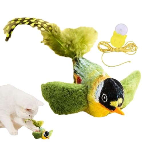 TABSIRAH Vogel-Katzenspielzeug – Zwitschern, Tweet berührungsaktiviertes Kätzchenspielzeug – realistisches Zwitschern aus Plüsch – simuliertes Zwitschern Vögel – Katzenspielzeug flatternd – perfektes TABSIRAH Vogel-Katzenspielzeug – Zwitschern, Tweet berührungsaktiviertes Kätzchenspielzeug – realistisches Zwitschern aus Plüsch – simuliertes Zwitschern Vögel – Katzenspielzeug flatternd – perfektes von TABSIRAH