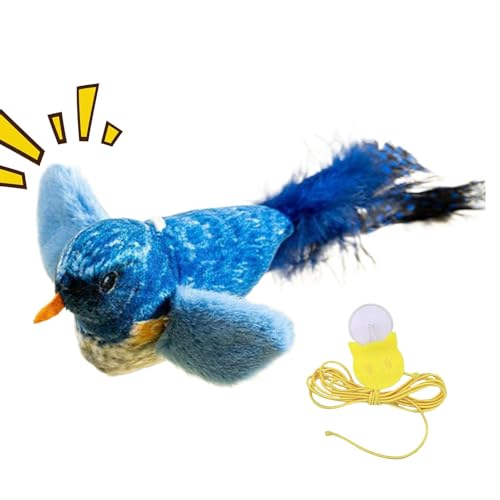 TABSIRAH Vogel-Katzenspielzeug – Zwitschern, Tweet berührungsaktiviertes Kätzchenspielzeug – realistisches Zwitschern für Vögel, Katzen, Katzenspielzeug, flatternd, perfektes Spielzeug für Katzen, TABSIRAH Vogel-Katzenspielzeug – Zwitschern, Tweet berührungsaktiviertes Kätzchenspielzeug – realistisches Zwitschern für Vögel, Katzen, Katzenspielzeug, flatternd, perfektes Spielzeug für Katzen, von TABSIRAH