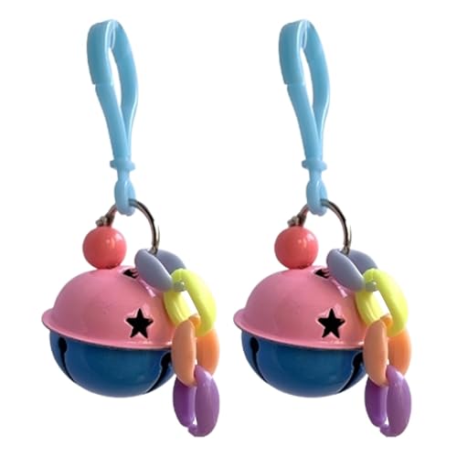 Vogelkäfig Glocke Spielzeug, Vogelkäfig Glocke Anhänger - Vogelkäfig Glocke Nymphensittiche Spielzeug Groß Vogelkäfig Zubehör Tür Anhänger Baum Ornament von TABSIRAH