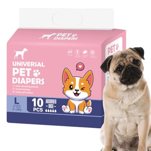 Windeln für männliche Hunde, super saugfähige Windeln, bequeme und sichere Passform, auslaufsichere Windeln für Hunde bei , erregtem Urinieren, Training Windeln für männliche Hunde, super saugfähige Windeln, bequeme und sichere Passform, auslaufsichere Windeln für Hunde bei , erregtem Urinieren, Training von TABSIRAH