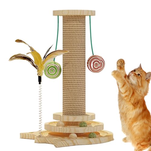 für Katzen, Sisalseil-Kratzer, robuste Anti-Kipp-Basis, Kätzchen-Spielzeug, langlebiger, interaktiver Krallenschärfer, stabiler bodenstehender Haustier-Trainer, wiederverwendbarer für Katzen, Sisalseil-Kratzer, robuste Anti-Kipp-Basis, Kätzchen-Spielzeug, langlebiger, interaktiver Krallenschärfer, stabiler bodenstehender Haustier-Trainer, wiederverwendbarer von TABSIRAH