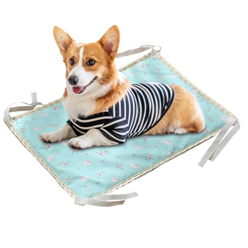 TADAYIM Kühlmatte Für Hunde, Komfortable Haustierunterlage, Vier-Eckiges Seil Doppelseitiges Kühlpad Für Hundebett Wohnzimmer Außenbereich TADAYIM Kühlmatte Für Hunde, Komfortable Haustierunterlage, Vier-Eckiges Seil Doppelseitiges Kühlpad Für Hundebett Wohnzimmer Außenbereich von TADAYIM