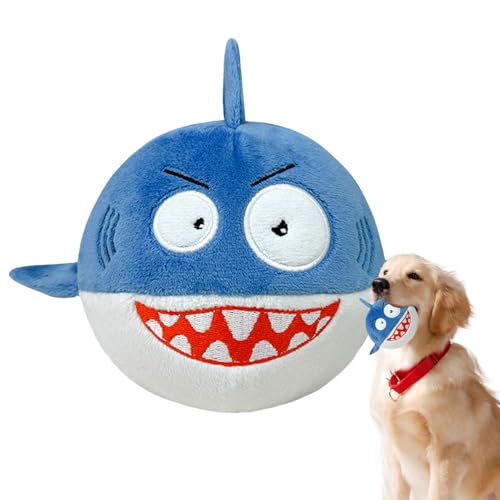 TADAYIM Weiche Quietschbälle für Hunde, quietschendes Plüsch-Hundespielzeug, Tierform, weiches Hüpfspiel, doppellagig, reißfest, Plüsch für Katzenzähne, Schleifen, Reinigung von TADAYIM
