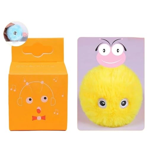 Katzentrainingsspielzeug, Haustier-Spielball, quietschendes Haustierzubehör, intelligentes Katzenspielzeug, interaktiver Ball, Katzenminze, Kätzchenspielzeug for Katzen katzenspielzeug maus(Plush-Yell Katzentrainingsspielzeug, Haustier-Spielball, quietschendes Haustierzubehör, intelligentes Katzenspielzeug, interaktiver Ball, Katzenminze, Kätzchenspielzeug for Katzen katzenspielzeug maus(Plush-Yell von TADSFVC