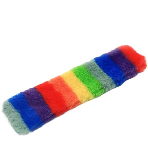 TADSFVC 1 Stücke Katzenkissen Nachfüllbare Katzenminze Crinkle Papier Fuzzy Spielzeug Crinkle Sound Kätzchen Plüsch Spielzeug Interaktive Kitty Übung katzenspielzeug Maus(7 Colors) von TADSFVC