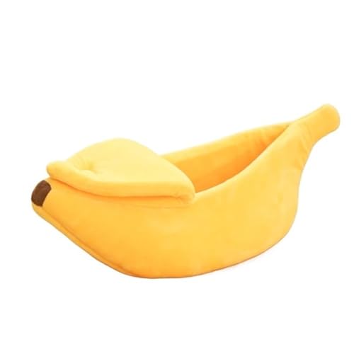 TADSFVC 1PC Banana Katzenbett Haus Lustige süße gemütliche Katzenmatte Betten Warm langlebig tragbare Haustierkorb Zwinger Hundekissen Katzenbedarf katzenspielzeug Maus(7,Banana_M) von TADSFVC