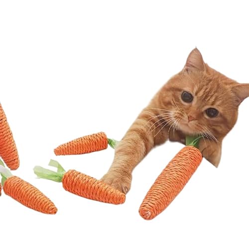 TADSFVC 1PC Sisal Rettich Spielzeug Katzenspielzeug Vocal Karotte Katze-Teasing Stick Selbst High und Spaß Katze Kratzbrett Heimtierbedarf katzenspielzeug Maus(S) von TADSFVC
