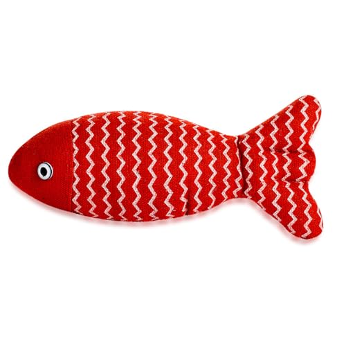 TADSFVC 1PC Spaß Katze Sackleinen Fisch Spielzeug Hohe Mit Katzenminze Fisch Haustier Katze Nagt Im Spielzeug Zimmer Katze Spielzeug for Indoor Katzen katzenspielzeug Maus(1) von TADSFVC