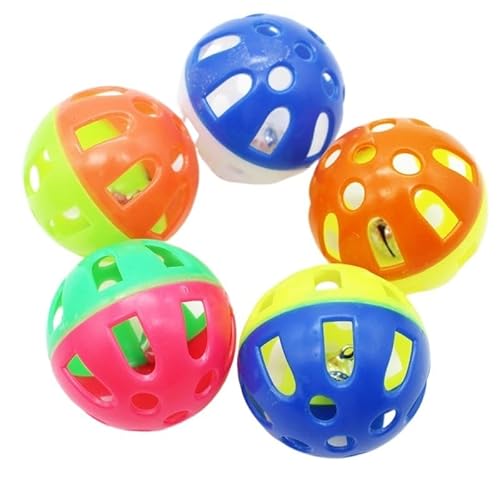 TADSFVC Ball mit Glöckchen, Ringspielzeug for Katzen, Kunststoff, for Spielen, Kauen, Rasseln, Kratzbälle, interaktives Katzentrainingsspielzeug, Haustier-Katzenbedarf katzenspielzeug Maus von TADSFVC