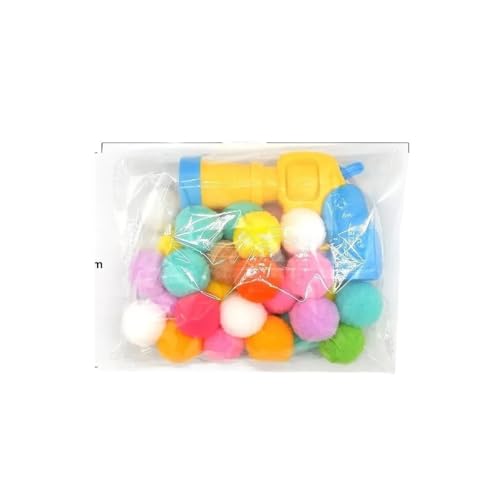 TADSFVC Haustiere Stofftier Pistole Aufgeregt Mini Spiele Katze Spielzeug Spaß Gadgets Ball for Katzen Unterhaltung Interaktion Ruhig Fell Ball katzenspielzeug Maus(02) von TADSFVC