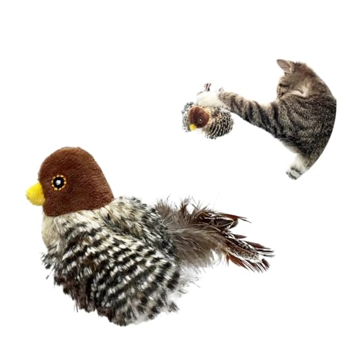 TADSFVC Interaktives Katzenspielzeug, Plüsch, fliegender Vogel, Quietscher, Katzenspielzeug, Spatz, Katzenminze, lebendiges Zwitschern, Simulation, Vogel, interaktives Katzenspielzeug, Katzenspielzeug TADSFVC Interaktives Katzenspielzeug, Plüsch, fliegender Vogel, Quietscher, Katzenspielzeug, Spatz, Katzenminze, lebendiges Zwitschern, Simulation, Vogel, interaktives Katzenspielzeug, Katzenspielzeug von TADSFVC