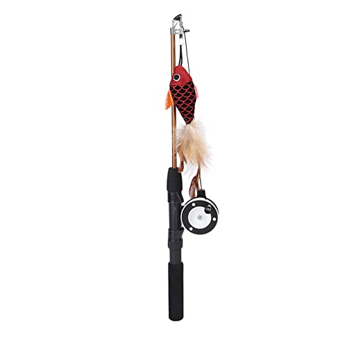 TADSFVC Katzenangelstab aus ABS + Baumwolle, multifunktional, weicher, bequemer Griff, stabiles Scroll-Design, Katzenangelrute for Katzen katzenspielzeug Maus TADSFVC Katzenangelstab aus ABS + Baumwolle, multifunktional, weicher, bequemer Griff, stabiles Scroll-Design, Katzenangelrute for Katzen katzenspielzeug Maus von TADSFVC