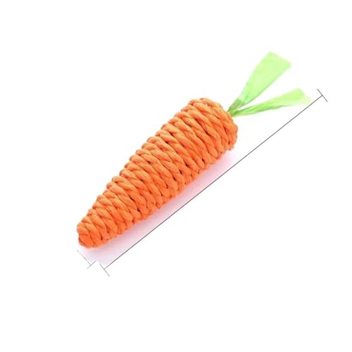 TADSFVC Katzenspielzeug Simulation Karotte Sounding Haustier Spielzeug for Kätzchen Hunde Sisal Zähneknirschen Squeak Interaktives Katzenkauspielzeug katzenspielzeug Maus(13CM) von TADSFVC