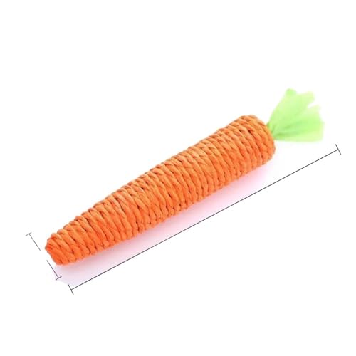 TADSFVC Katzenspielzeug Simulation Karotte Sounding Haustier Spielzeug for Kätzchen Hunde Sisal Zähneknirschen Squeak Interaktives Katzenkauspielzeug katzenspielzeug Maus(20CM) von TADSFVC
