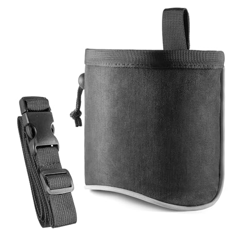 Leckerli-Tasche für Hunde, freihändiges Training mit verstellbarem Bund, für Spaziergänge mit dem Hund, Reisen, Outdoor – Schwarz (1 Stück) von TAGMEIU