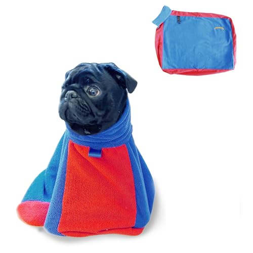 TAIL BLAZERS Hochwertiger Hundetrockenbeutel - Hält trocken und warm nach dem Baden oder Spazierengehen - Schützt Haus und Auto vor Nässe und Schlamm - Extra weiche Mikrofaser Doggy Towel Bags von TAIL BLAZERS