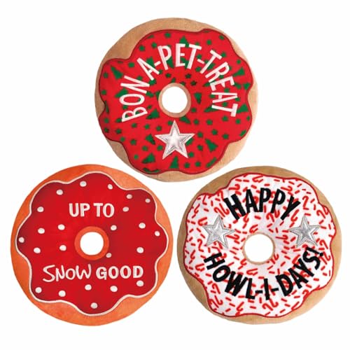 TAILMORR Plüsch Haustier Spielzeug Donut 17.8 cm mit Quietscher, Gefülltes Quietschendes Plüsch-Hundespielzeug für aggressive Kauer, Beißspielzeug für Welpen, kleine, mittelgroße und große Hunderassen TAILMORR Plüsch Haustier Spielzeug Donut 17.8 cm mit Quietscher, Gefülltes Quietschendes Plüsch-Hundespielzeug für aggressive Kauer, Beißspielzeug für Welpen, kleine, mittelgroße und große Hunderassen von TAILMORR