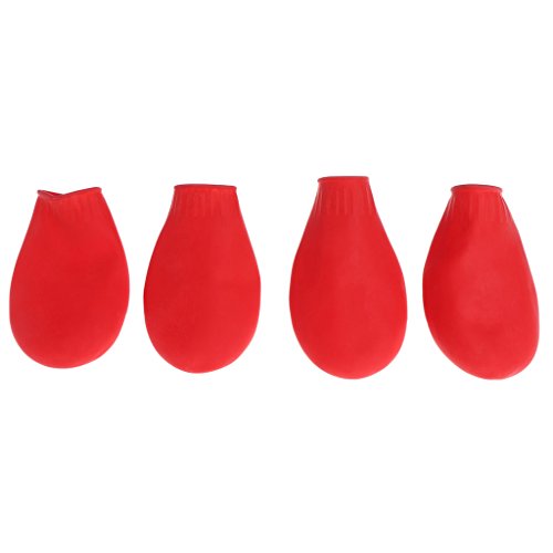 TAKOXIA 4 Stück Haustier Hund Schuhe Hund Haustier Gummi Booties Welpenschutz für Haustier Hunde Welpen TAKOXIA 4 Stück Haustier Hund Schuhe Hund Haustier Gummi Booties Welpenschutz für Haustier Hunde Welpen von TAKOXIA