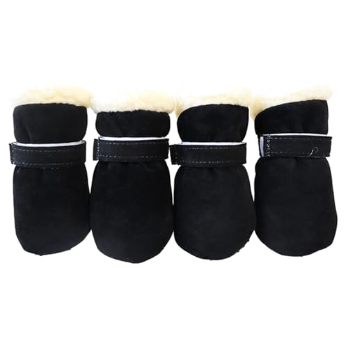 TAKOXIA 4 dicke, warme Winterschuhe für Hunde, lässige Wanderschuhe für kleine Hunde, Welpen, Outdoor-Hundeschuhe TAKOXIA 4 dicke, warme Winterschuhe für Hunde, lässige Wanderschuhe für kleine Hunde, Welpen, Outdoor-Hundeschuhe von TAKOXIA