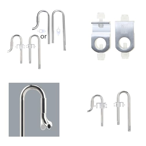 TAKOXIA Aquarium Wasserfisch für Filter Zufluss Abflussrohr Edelstahlwanne TAKOXIA Aquarium Wasserfisch für Filter Zufluss Abflussrohr Edelstahlwanne von TAKOXIA