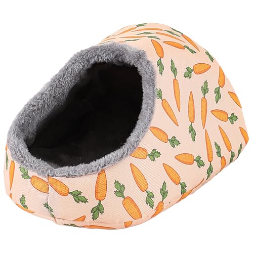 TAKOXIA Hamster-Plüschbett, Kleintierhaus, niedlicher Karottendruck, Schlafbett, Lebensraum, Dekoration für Eichhörnchen, Chinchillas TAKOXIA Hamster-Plüschbett, Kleintierhaus, niedlicher Karottendruck, Schlafbett, Lebensraum, Dekoration für Eichhörnchen, Chinchillas von TAKOXIA