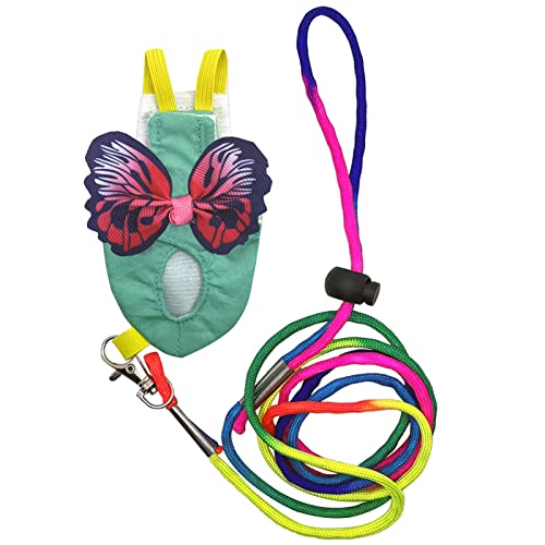 TAKOXIA Haustier-Fliegenweste und Seil, Vogel-Outdoor-Geschirr, Seil, Vogel, fliegende Kleidung, Papageien, Outdoor-Fliegen-Trainingsspielzeug TAKOXIA Haustier-Fliegenweste und Seil, Vogel-Outdoor-Geschirr, Seil, Vogel, fliegende Kleidung, Papageien, Outdoor-Fliegen-Trainingsspielzeug von TAKOXIA