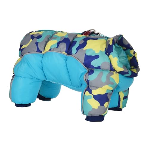 TAKOXIA Haustier-Winter-Overall für Hunde, 4 Beine, Welpen, winddicht, mit Leinenhaken, warmer Mantel, dickes Futter, für kleine Hunde TAKOXIA Haustier-Winter-Overall für Hunde, 4 Beine, Welpen, winddicht, mit Leinenhaken, warmer Mantel, dickes Futter, für kleine Hunde von TAKOXIA