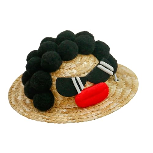 TAKOXIA Strohhut für Katzen, Hunde, Festival, Haustier-Strohkappen, Hundekostüm, schöne kleine Mütze, Kopfbedeckung für Teddyhunde TAKOXIA Strohhut für Katzen, Hunde, Festival, Haustier-Strohkappen, Hundekostüm, schöne kleine Mütze, Kopfbedeckung für Teddyhunde von TAKOXIA